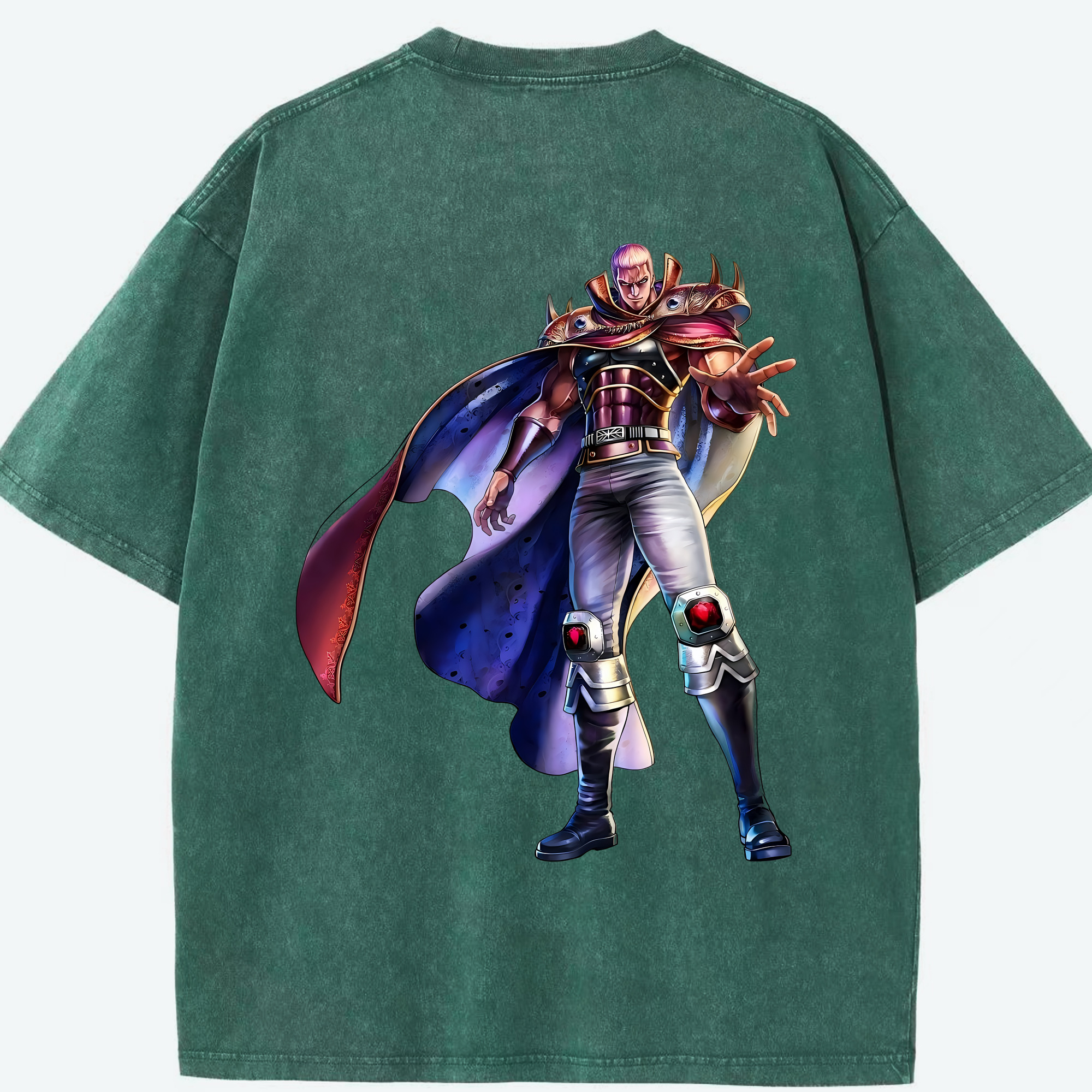 （画像用） 北斗の拳 Fist of the North Star 綿100% ヴィンテージ風 半袖Tシャツ（背面プリント）